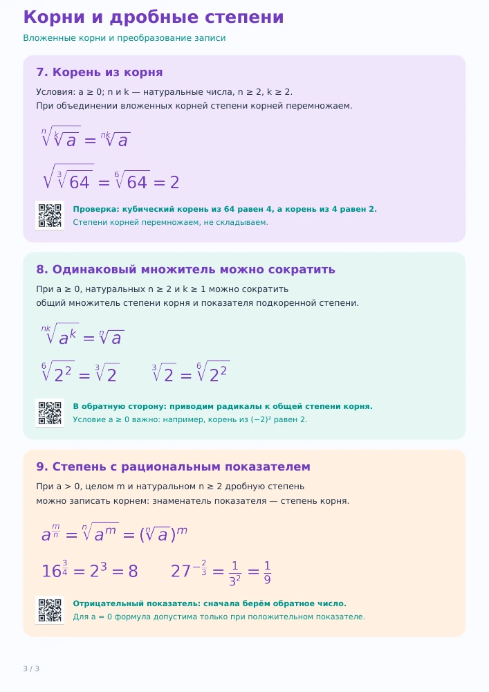Корни высших степеней — страница 3